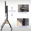 VIVO Mobile Heavy-Duty Height Adjustable Studio TV Cart, Fits 37" to 86" Screens