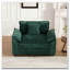 Fauteuil chenille en tissu, coussin d'assise rembourré à double couche-1753333707