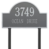Rolling Hills 1-Line Wall Address Plaque