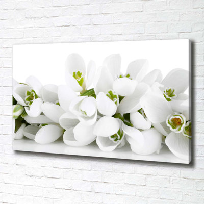 Snowdrops - Wrapped Canvas Print