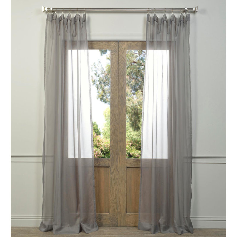 Philbrick Sheer Sliding Panel Pair, 50" W x 108" L