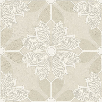 Flora Moda | 6"x6" Serena Porcelain Encaustic Look Floor & Wall Tile