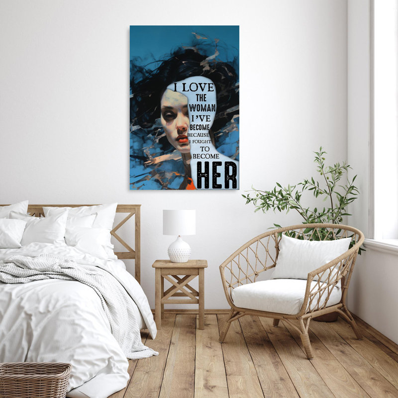 «Kyrstin I Love The Woman I Ve devenir», reproduction d'art rectangulaire sur toile tendue sur toile tendue 1 - 1 pièce