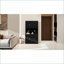 Armoire de cuisine, 71 po, noir moderne: plateau pour micro-ondes, tablettes réglables, 6 portes 1 tiroir | Panneau de fibres à densité moyenne E1 | Peinture UV