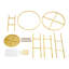 Gold Metal Top Flower Display Stand