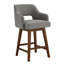 Ensemble de 2 tabourets pivotants rembourrés Lainey-115747945