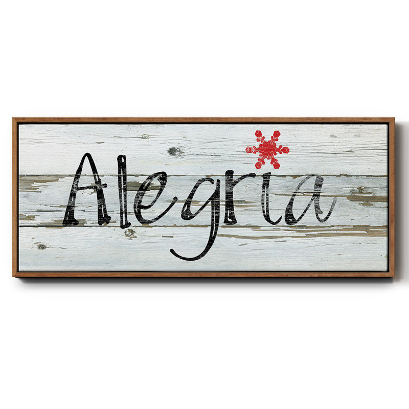 Toile encadrée Alegria, H 8 po x l 20 po