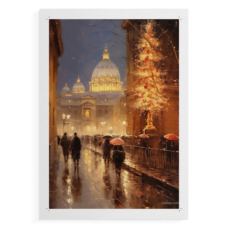 Art des Fêtes de Noël - CCCCXXVI - Impression sur toile seulement - NON-CADRE, H 48 po x l 32 po