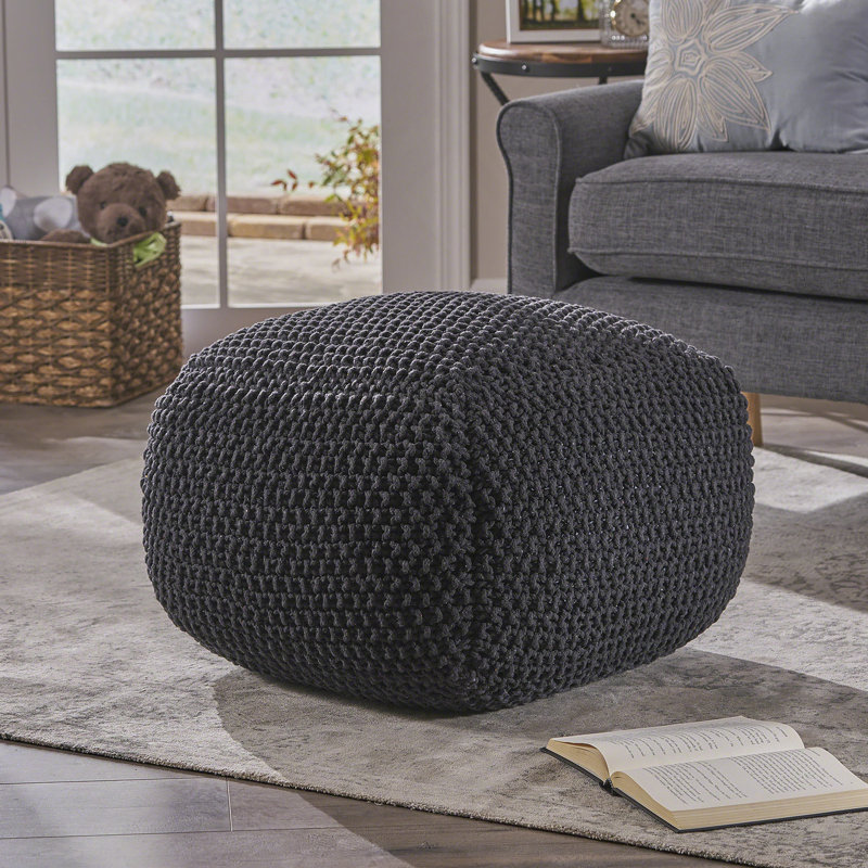 Pouf en coton Hollis