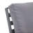 Kliyah 56.69'' Wide L-Shaped Powder Coated Aluminum Loveseat with Cushions-652076255-652076226
