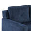 Cuir chenille bleu marine à 3 places - Structure intérieure en bois, revêtement d'aspect, coussins de dossier et de siège serrés pour une apparence élégante, durabilité de fabrication à ressorts ensachés, densité de mousse D25 confortable