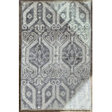 Tiny Knots Wool Geometric Area Rug in Ibis Charcoal
