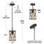 Luminaire suspendu en bois 1 lumière