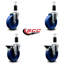 Ensemble de roulettes extensibles en poly 3 po