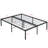 King Size Heavy Duty Metal Bed Frame In Black - Quick & Simple Assembly, No Squeak Or Shaking, Supports 1000 Pounds, Even Mattress Support, Under Space For Storage, Leg Holes Duty, Noise, Easy-1411331084