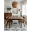 Tapis d'intérieur à médaillon floral bleu marine / crème 8 pi x 11 pi (7 pi 9 po x 10 pi 8 po) Branch Branch Naveen - tapis contemporain, à poils courts et résistant aux taches - salon, chambre à coucher, salle à manger et cuisine-28094894