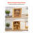 Corner Bread Box for Kitchen Counter Double Layer Bamboo Storage Container -1910003626