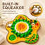 Tapis de jeu Dog Snuffle avec couineur - jouet de recherche de nourriture interactif, alimentation lente avec pétales de cache-cache, sangles antidérapantes pour le fond et l'attache, pour petits et moyens chiens et chats (forme d'os / de fleur)-133600038