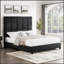 Lit plateforme tapissier Squares avec structure durable et tissu moelleux, parfait pour les chambres à coucher modernes et élégantes
