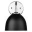 Applique murale 1 lumière Zoey en chrome-106900573