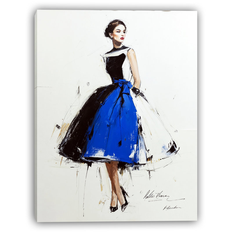 Midnight Elegance Wrapped Canvas Wall Art, 24" H x 16" W