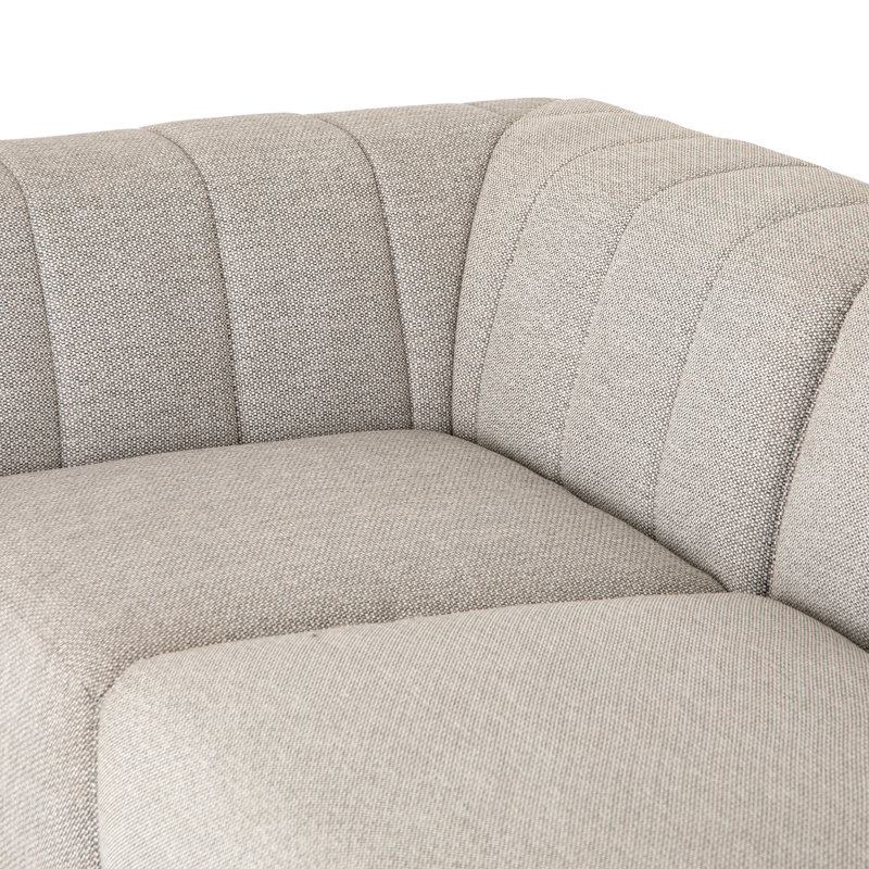 Necci Outdoor 3 PC Sectional-Faye Sand, Faye Ash