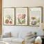 Hoefnagel Tropical Specples IX - Toile tendue avec châssis encadré - 3 pièces-989938482-989938483