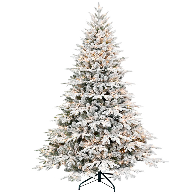 Arbre de Noël artificiel enneigé 7,5 pi, H 7,5 pi