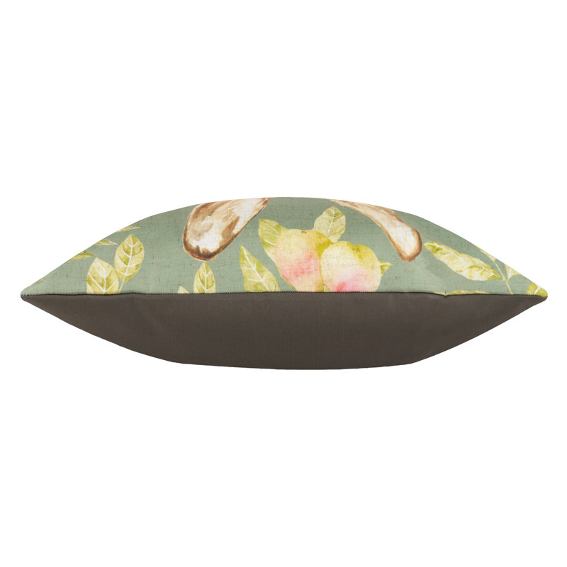 Grove Hare Indoor / Outdoor Square Throw Cushion, Green
