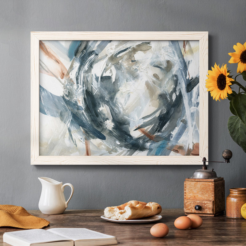 Tableau hypnotique - Toile tendue avec châssis rustique_46632, Blanc, H 22 po x l 32 po x P 1,5 po