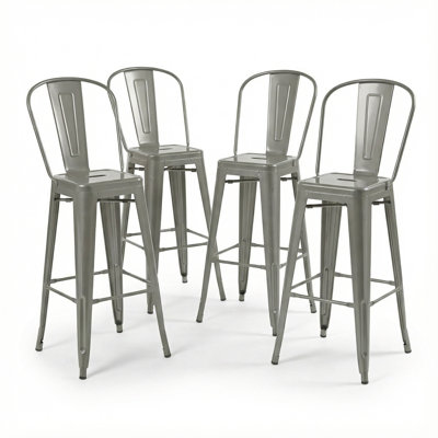 Bar Stool with Steel Frame