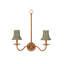 Bell Whitewashed Chandelier Shade-1823978102