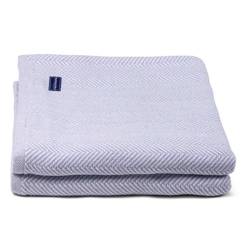 Couverture en coton Coastal Penobscot, Rive, 90 po x 96 po