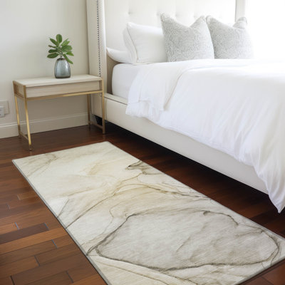 Alfonzo Washable Abstract Indoor / Outdoor Rug