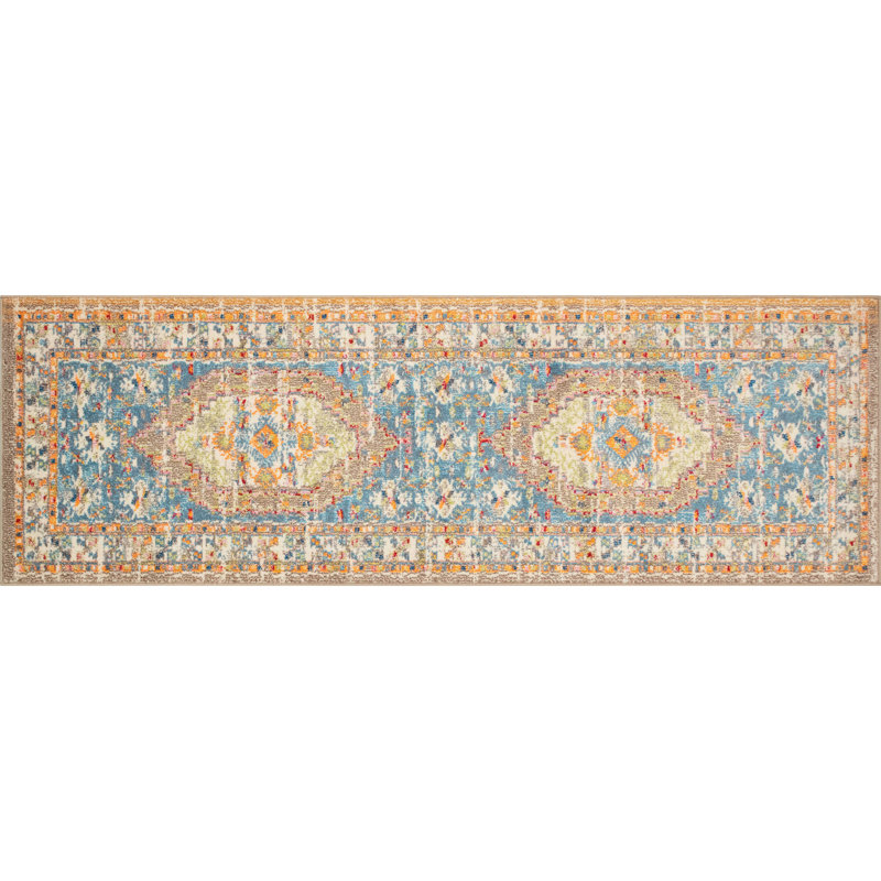 Larrick Oriental Indoor Rug, Runner 2'8" x 8'