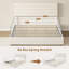 Structure de lit grand format, lit plateforme avec rangement en velours avec 4 tiroirs, support de lattes en bois, aucun sommier requis, assemblage facile, beige-1057606597