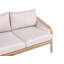 Garden Lounge Set with Table and Ottoman 4 Seater Casebier Acacia Wood Light Brown