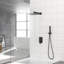 Pomme de douche double - Système de douche carré mural de 10 pouces avec valve brute-114230268