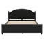 Élégante base de lit en bois avec tête de lit arquée, design classique intemporel-742152815-742152812