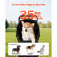 Poussette pour chien pliable pour animaux 3 roues avec frein jusqu'à 35 lb