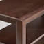 Banc à chaussures en bois à 2 niveaux avec tablettes de rangement