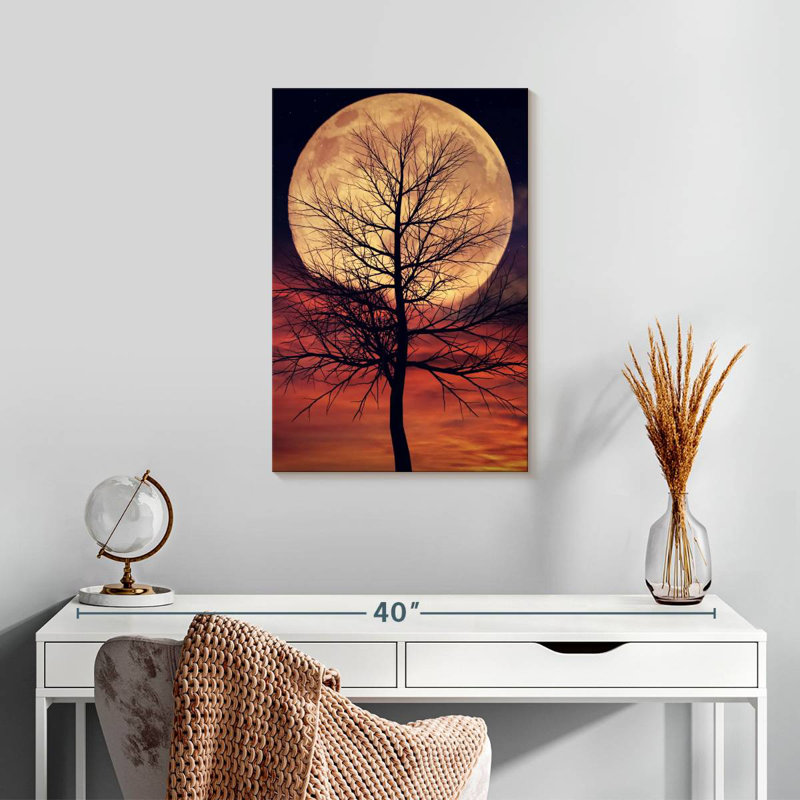 Oberle Mystic Moonlit Tree, 24" H x 16" W