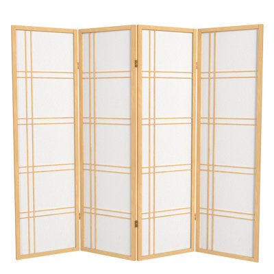 70.5" Tall Double Cross Shoji Panel Room Divider
