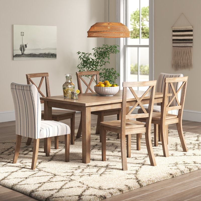 Fergerson 6 - Person Extendable Four Leg Dining Set