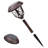 Brown Solar Powered Integrated LED Metal Pathway Light Pack