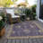 Machine Washable Indoor/Outdoor Xhevrie Purple Rug-1672857899