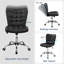 Modern Tufted Armless Leather Desk Chair-534780782