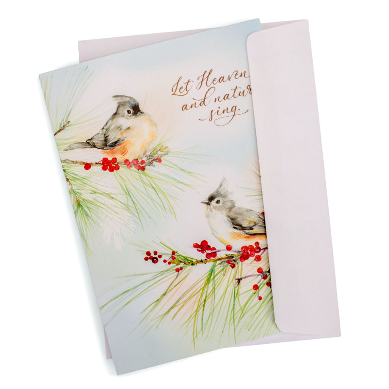 Ensemble de cartes de Noël «Let Heaven and Nature»