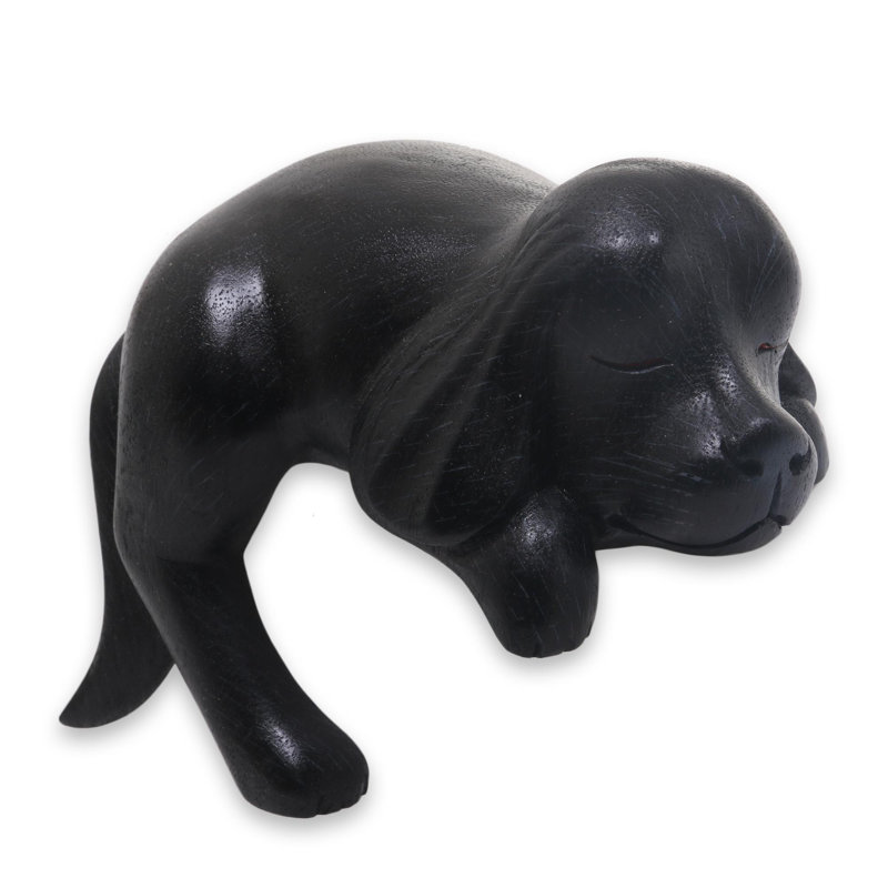 Figurine Edan Wood Cocker Spaniel, Noir