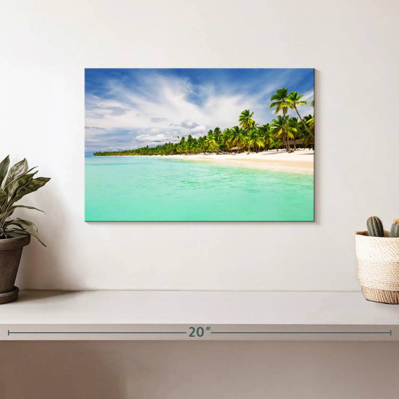 Plage de sable de Pointe Cana, H 8 po x l 12 po